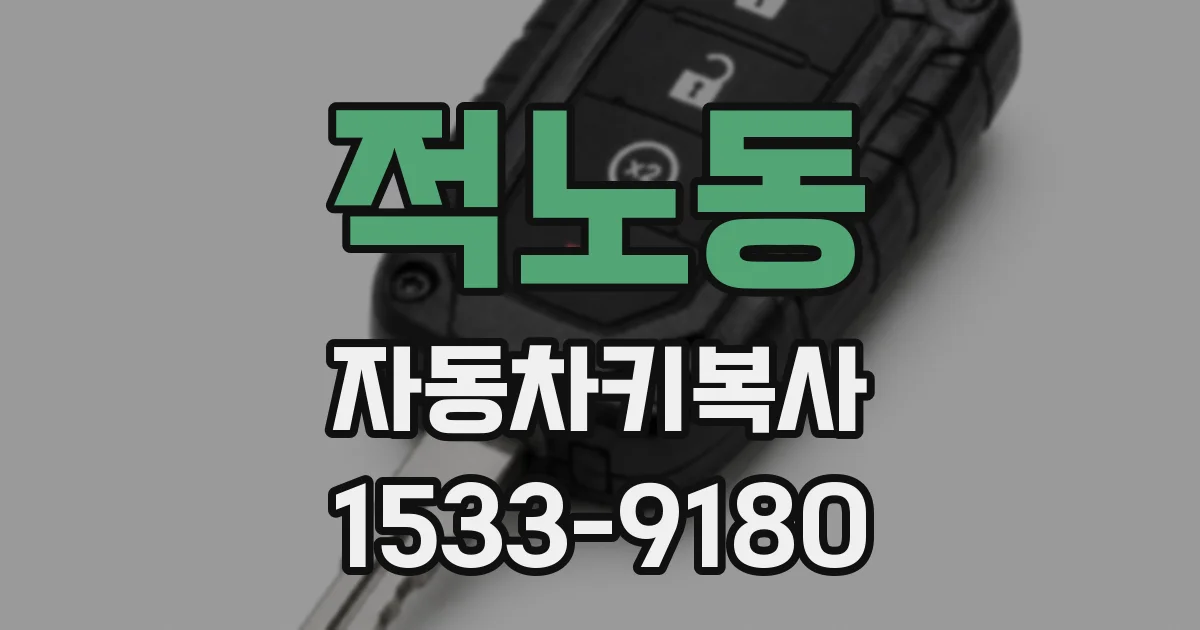 적노동 자동차키복사