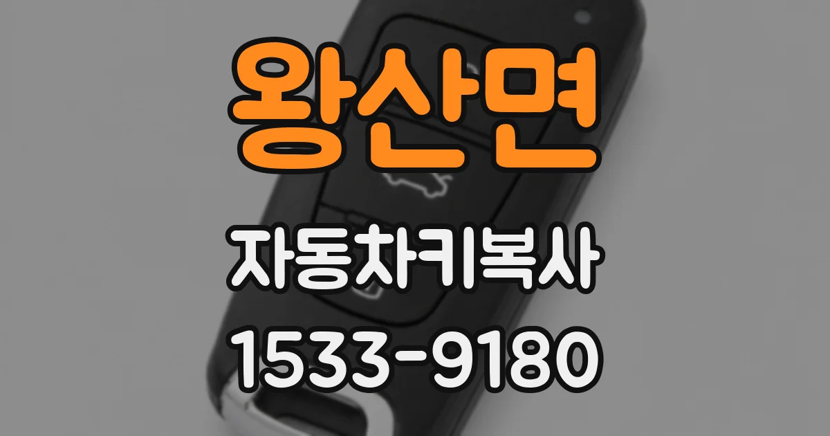 왕산면 자동차키복사