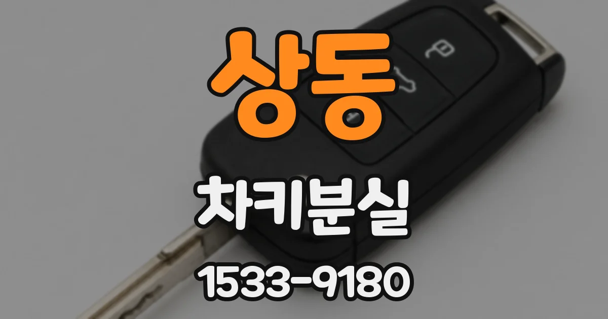 상동 차키분실