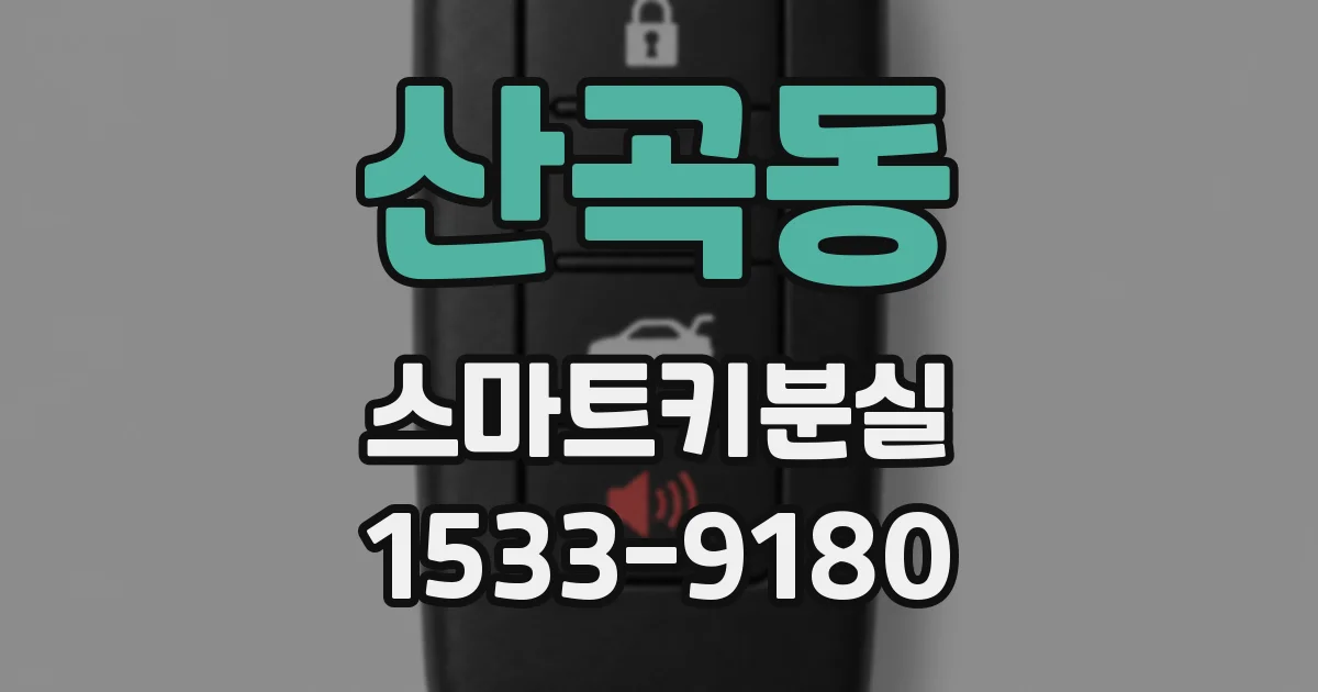 산곡동 스마트키분실