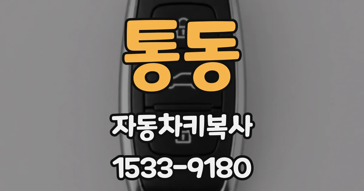 통동 자동차키복사