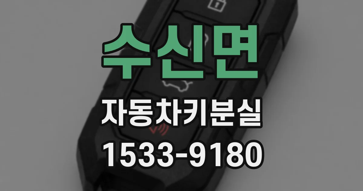 수신면 자동차키분실