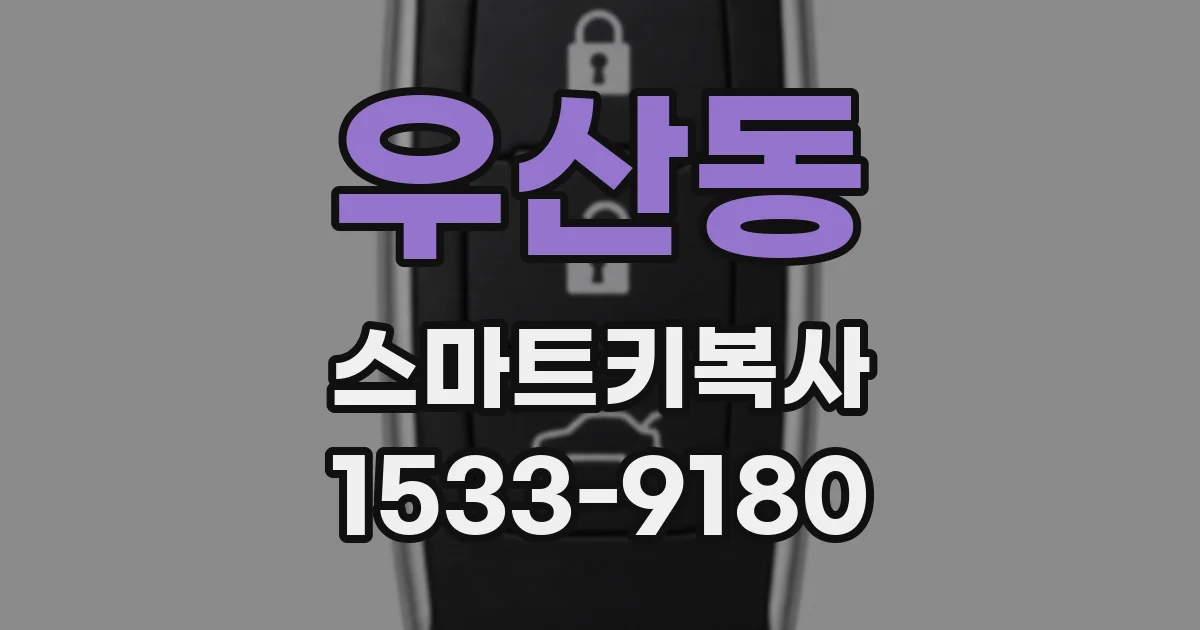 우산동 스마트키복사