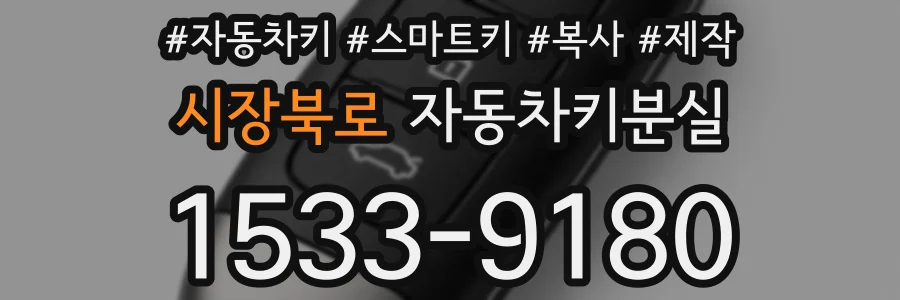 시장북로 자동차키분실