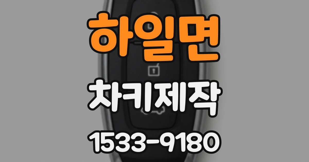 하일면 차키제작