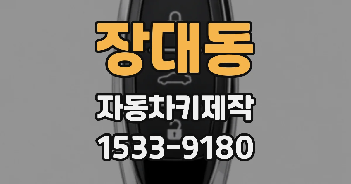 장대동 자동차키제작
