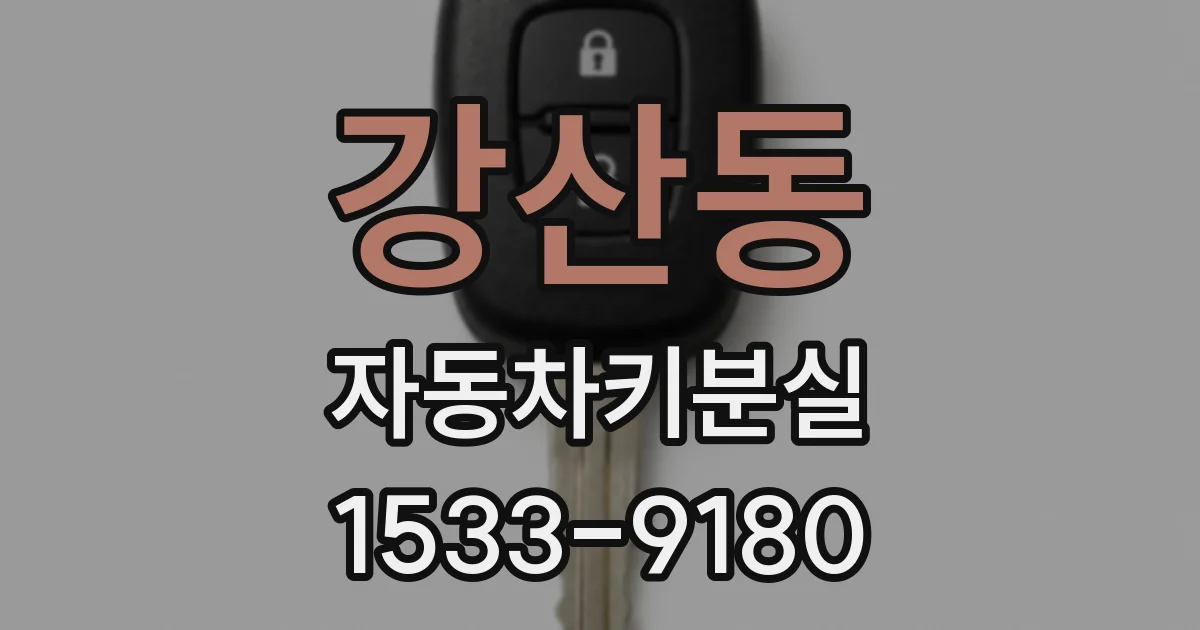 강산동 자동차키분실