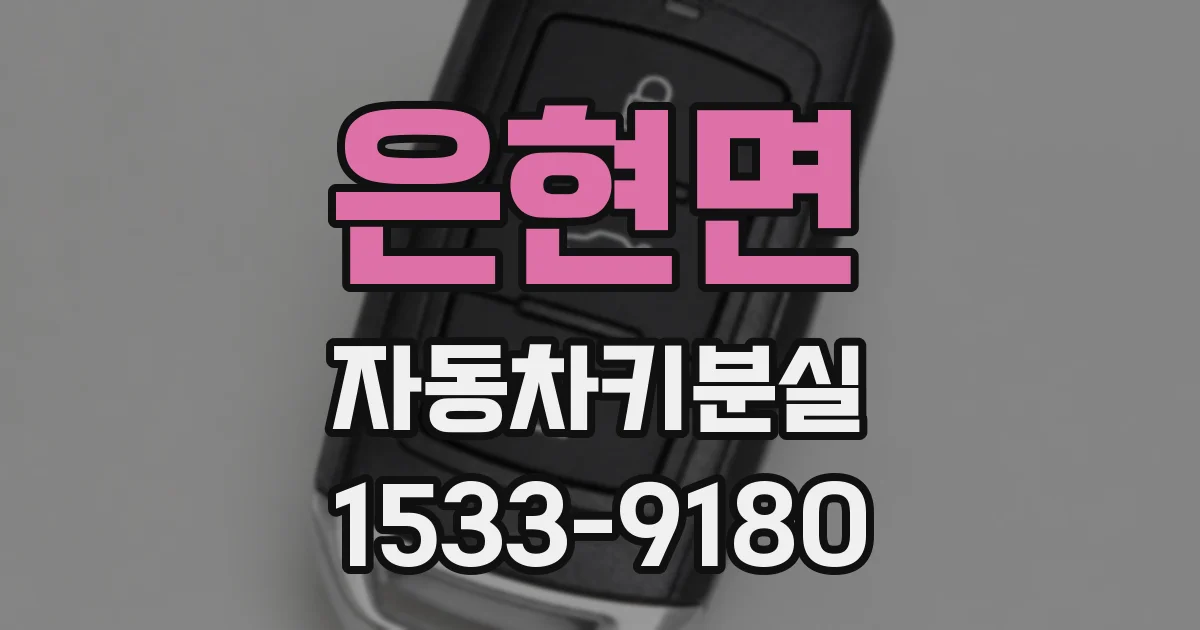 은현면 자동차키분실