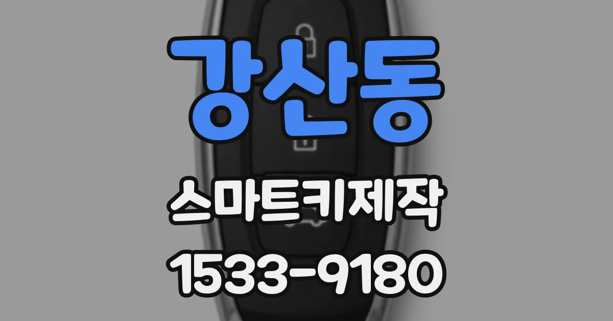 강산동 스마트키제작