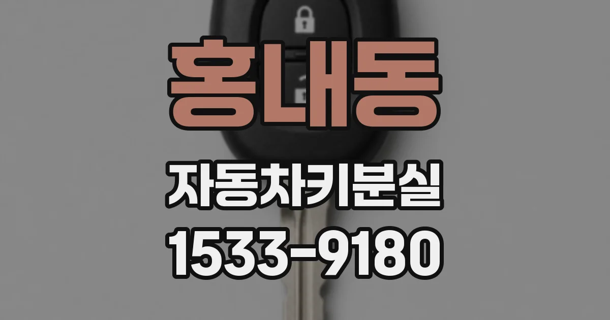 홍내동 자동차키분실