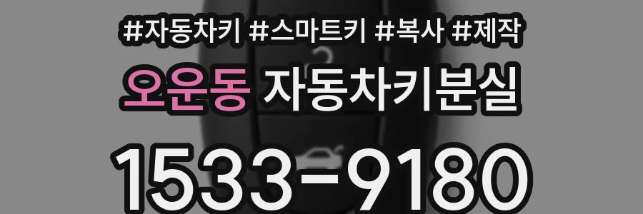 오운동 자동차키분실