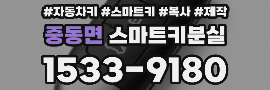 중동면 스마트키분실