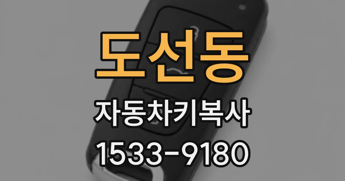 도선동 자동차키복사