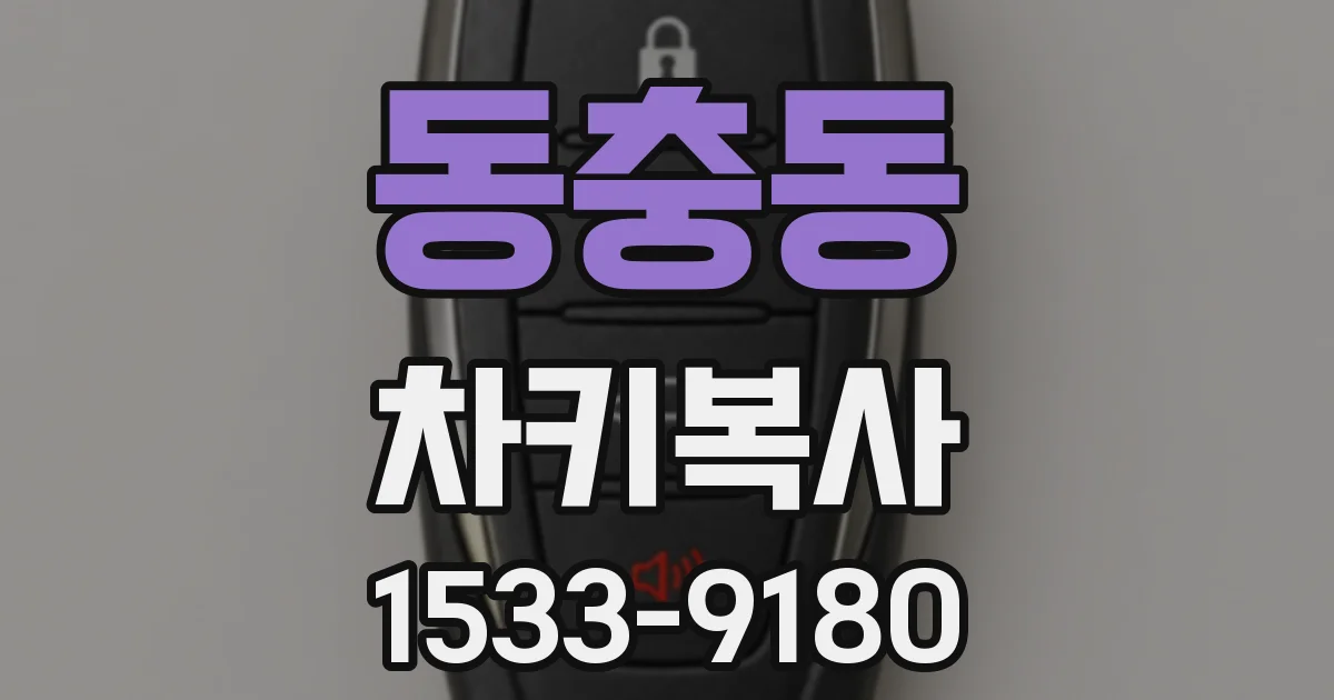 동충동 차키복사