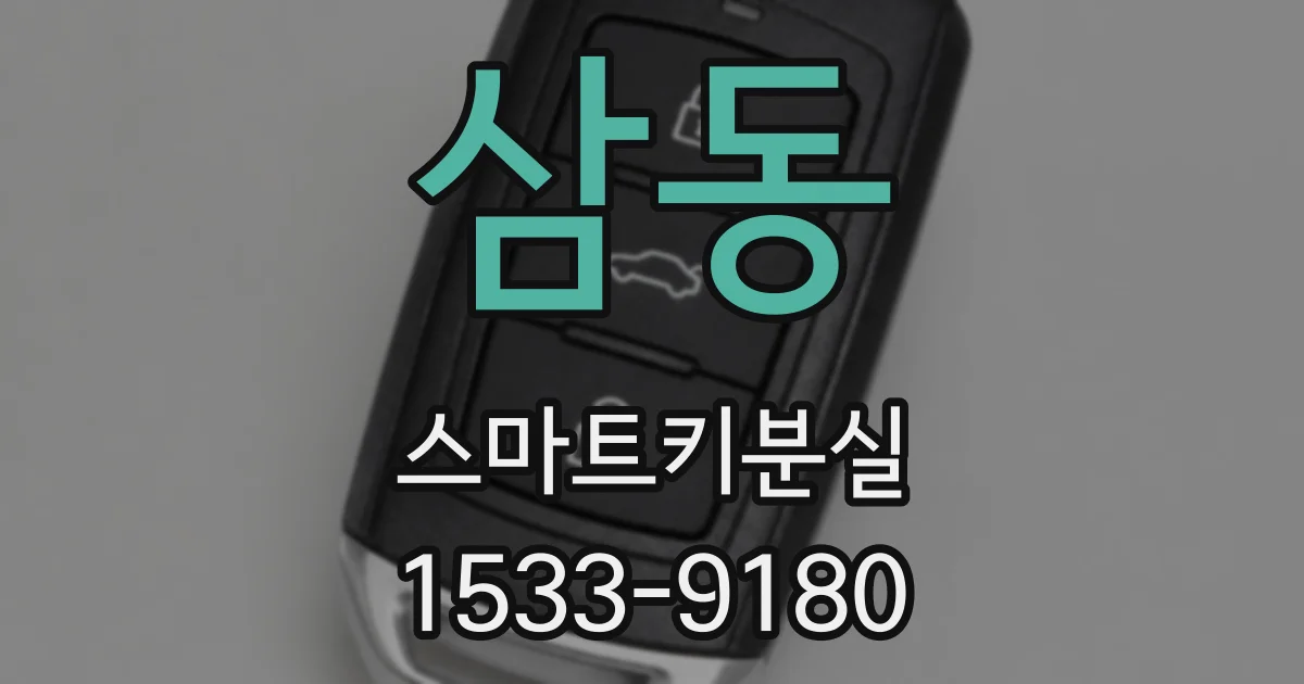 삼동 스마트키분실