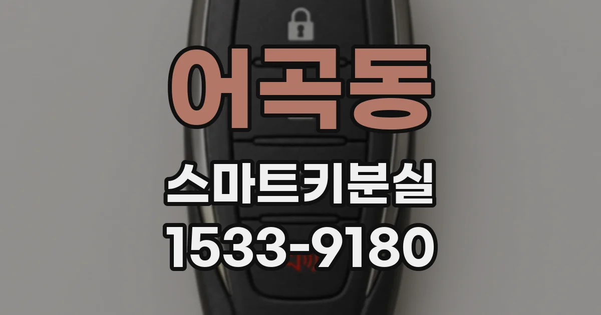 어곡동 스마트키분실