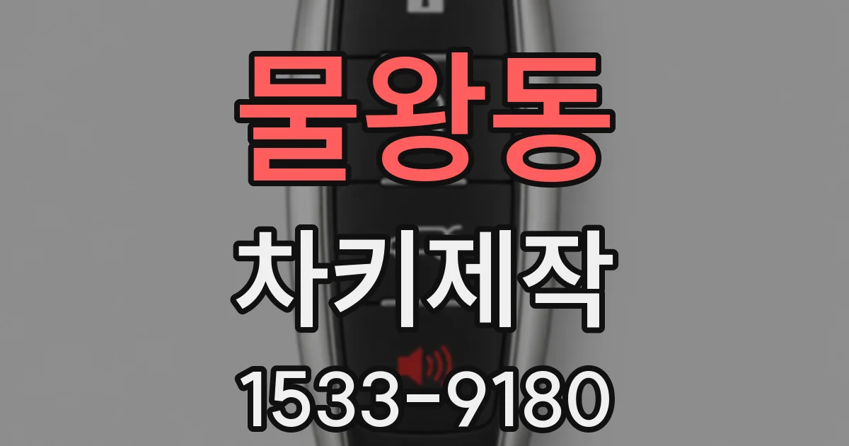 물왕동 차키제작