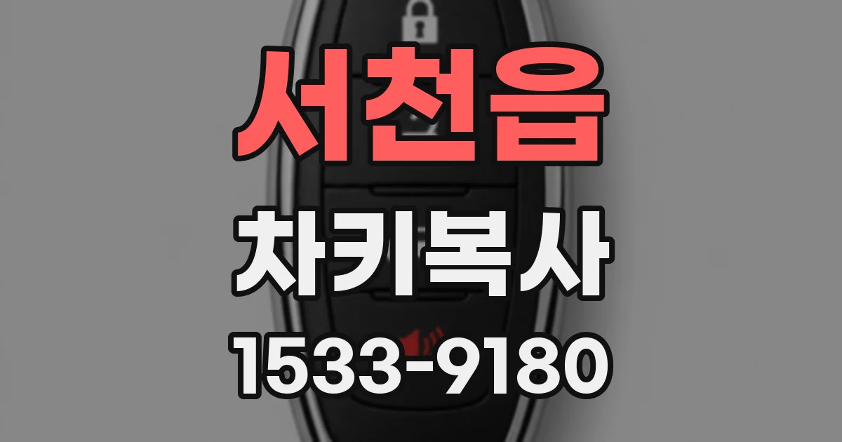 서천읍 차키복사
