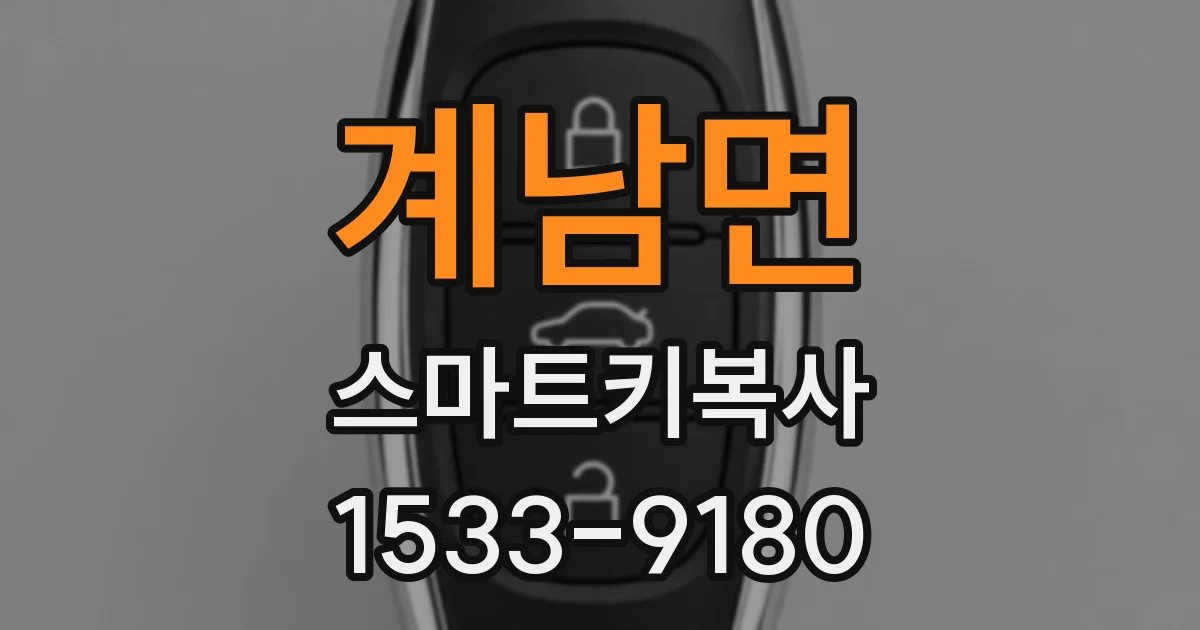 계남면 스마트키복사