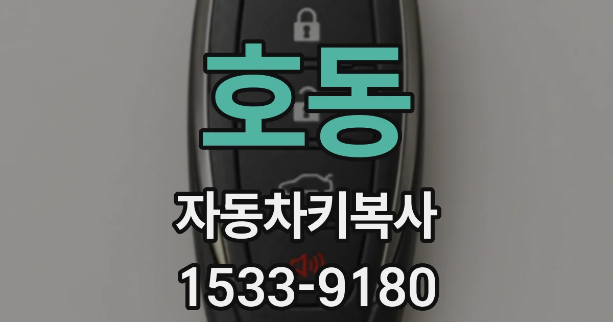 호동 자동차키복사