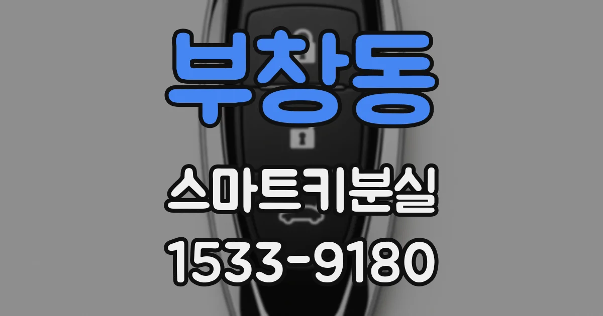 부창동 스마트키분실