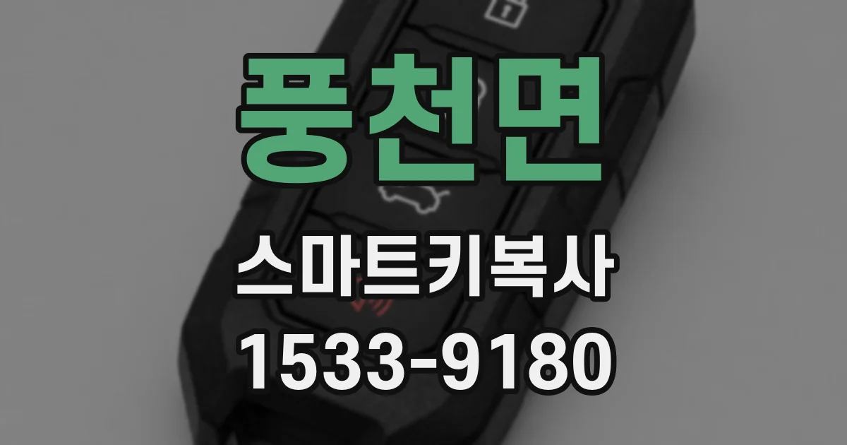 풍천면 스마트키복사