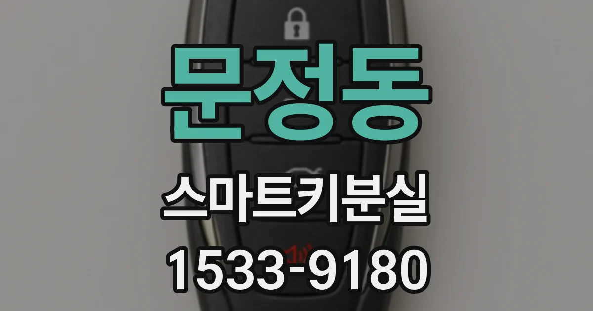 문정동 스마트키분실