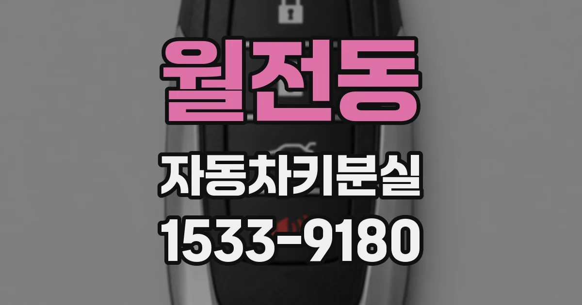 월전동 자동차키분실