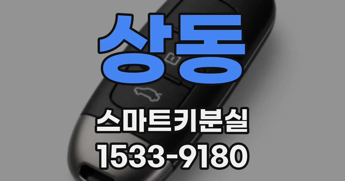 상동 스마트키분실