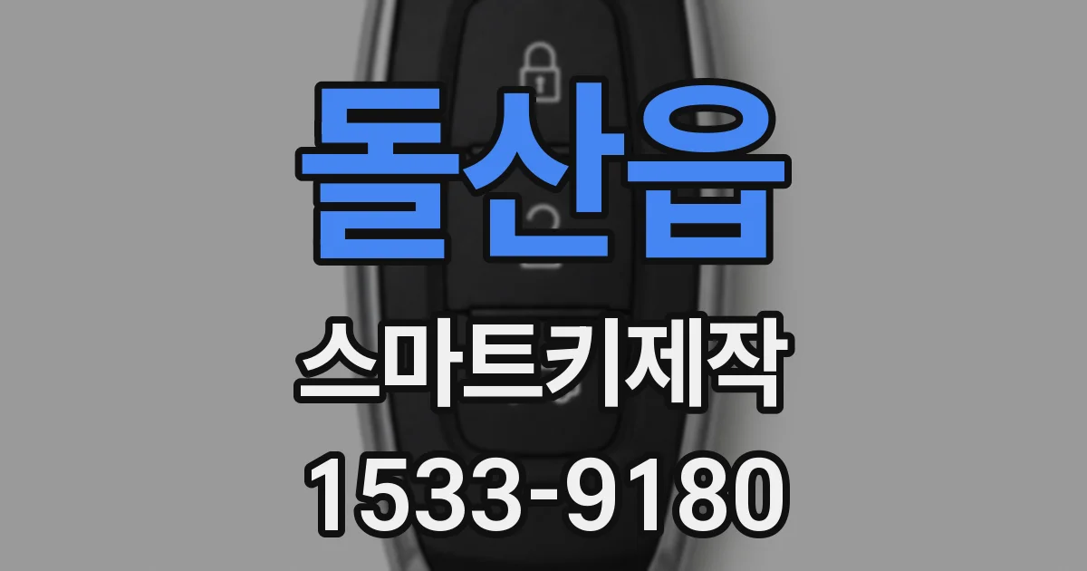 돌산읍 스마트키제작
