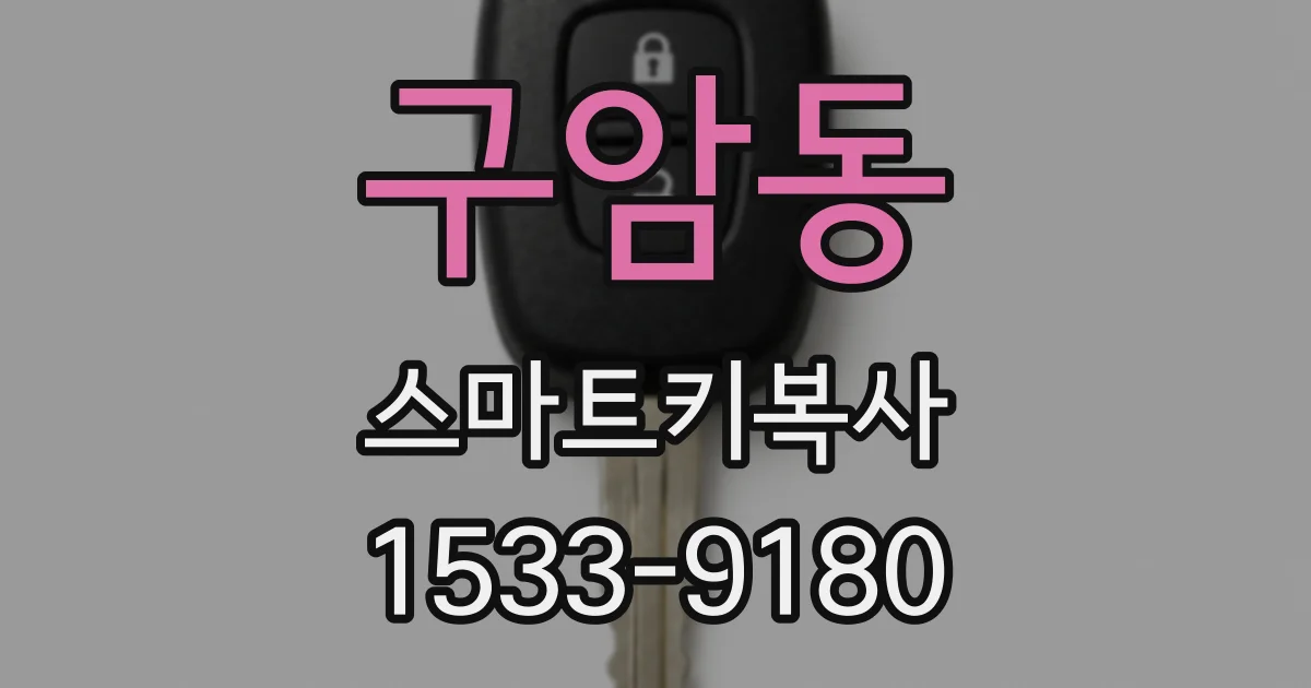 구암동 스마트키복사