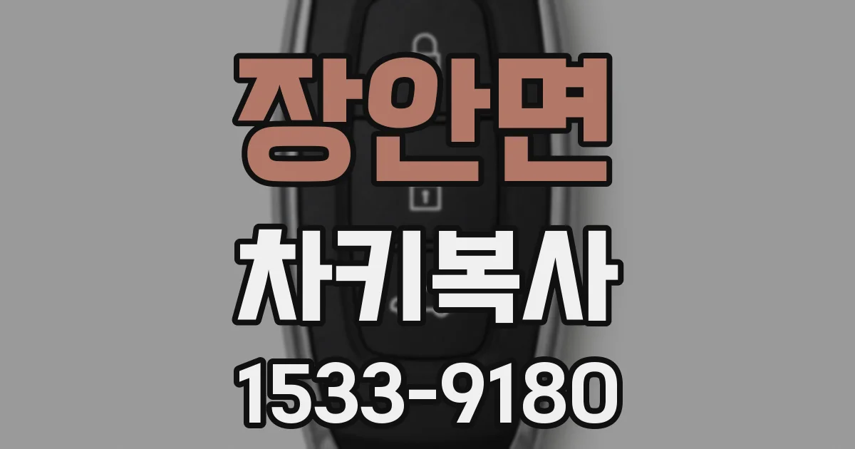 장안면 차키복사