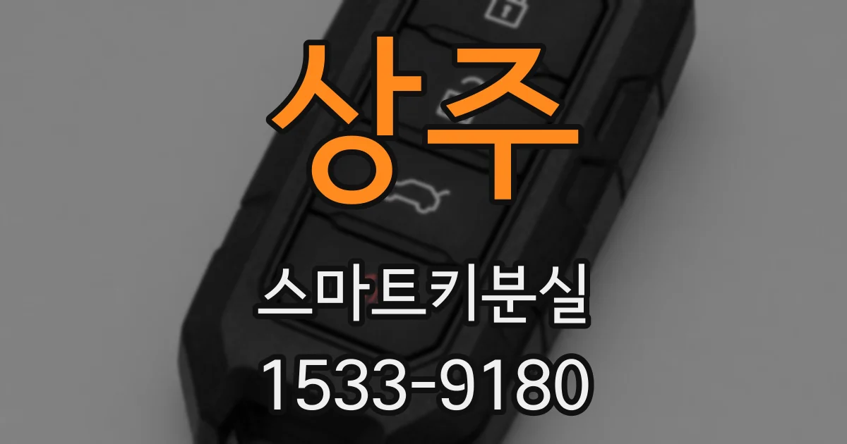 상주 스마트키분실