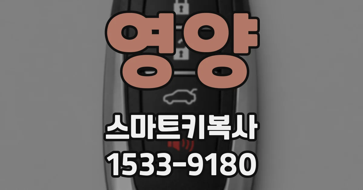 영양 스마트키복사