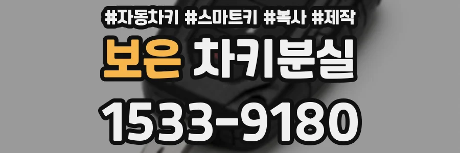 보은 차키분실