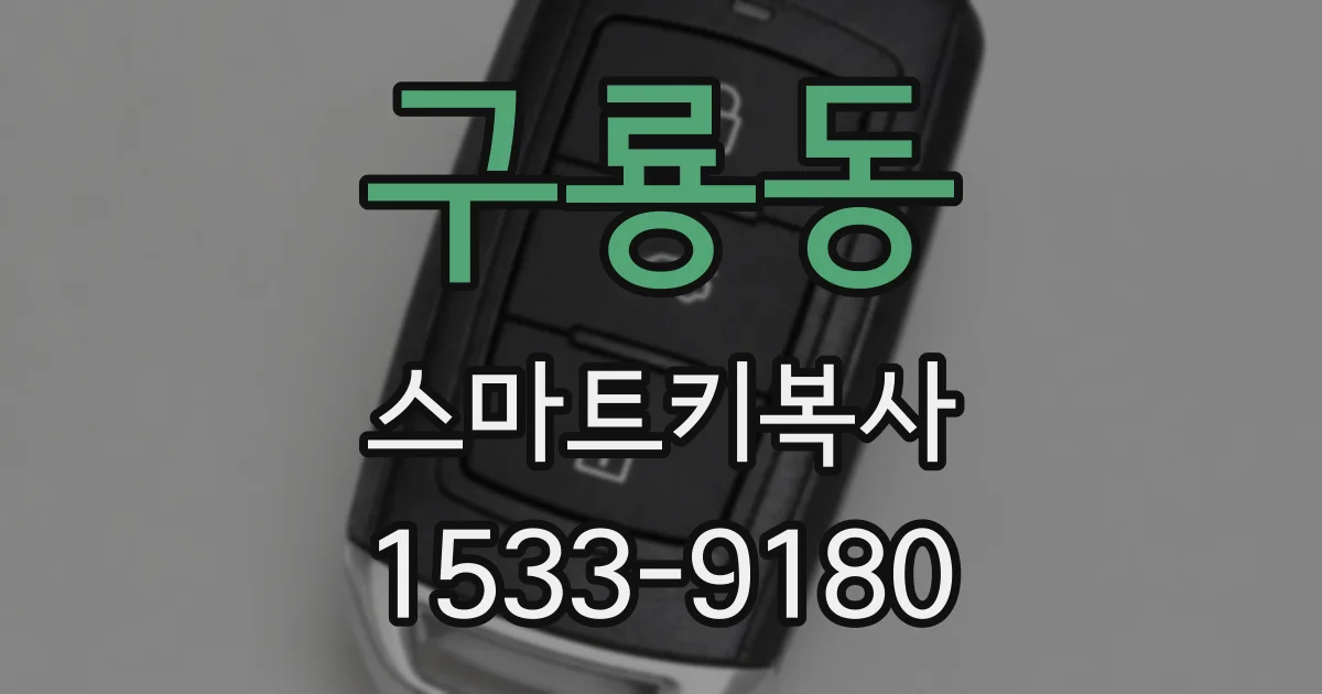 구룡동 스마트키복사