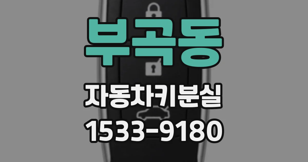 부곡동 자동차키분실