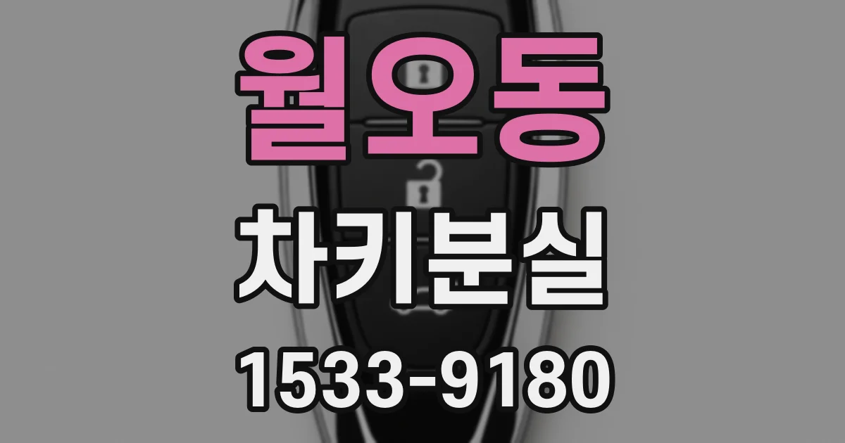 월오동 차키분실