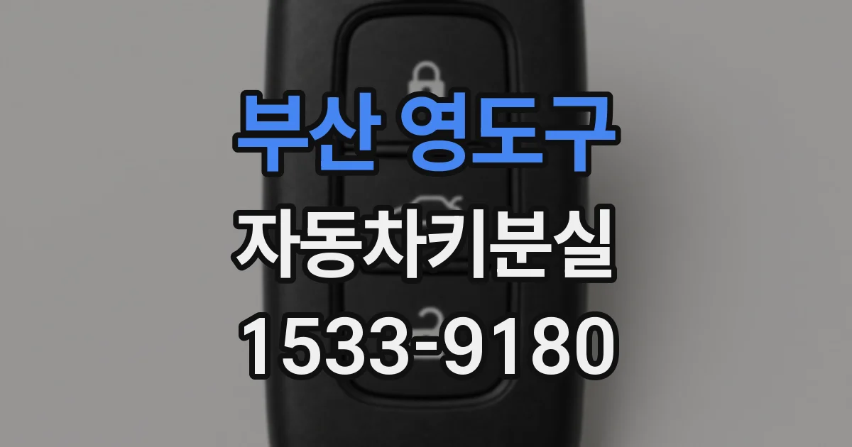 부산 영도구 자동차키분실