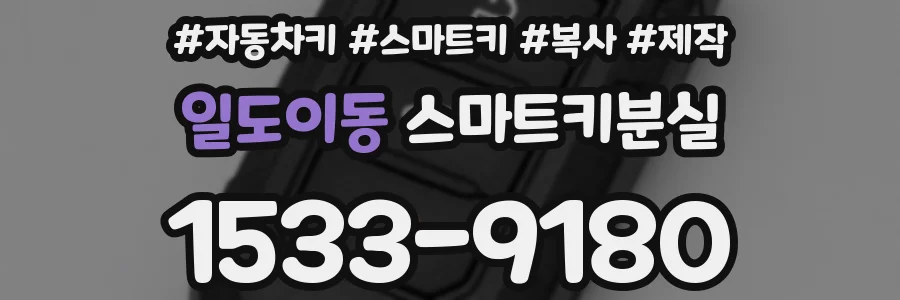 일도이동 스마트키분실