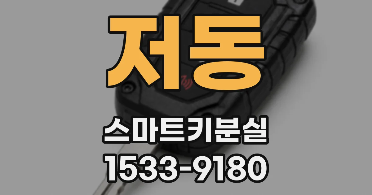 저동 스마트키분실