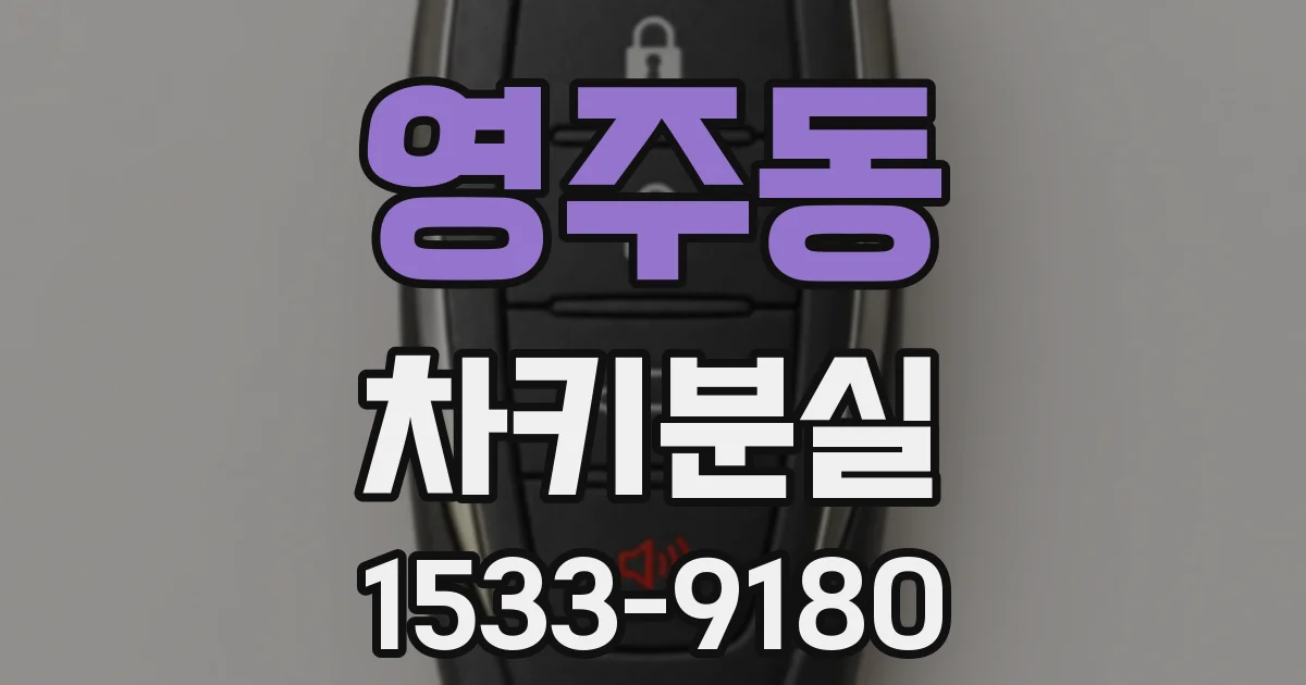 영주동 차키분실