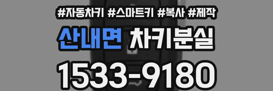 산내면 차키분실
