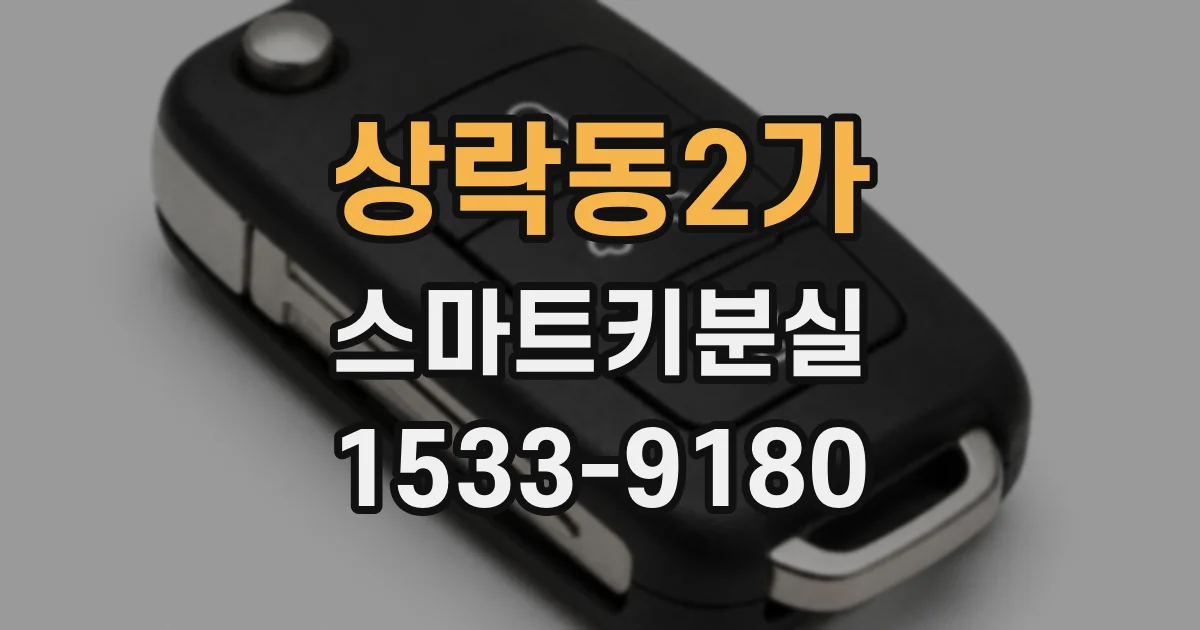 상락동2가 스마트키분실