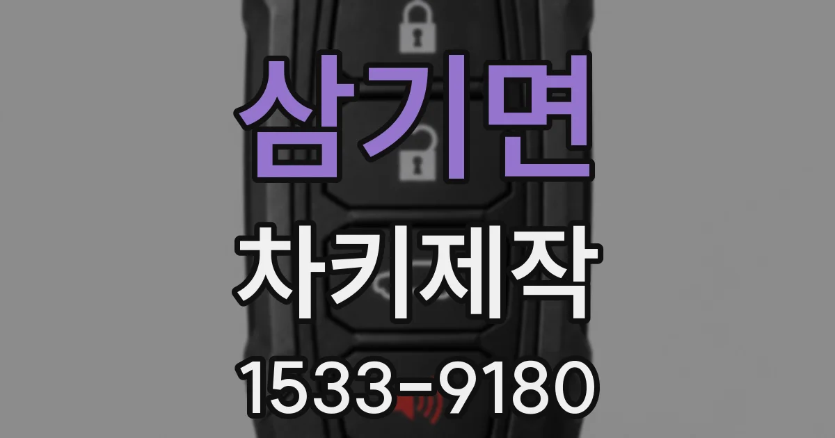 삼기면 차키제작