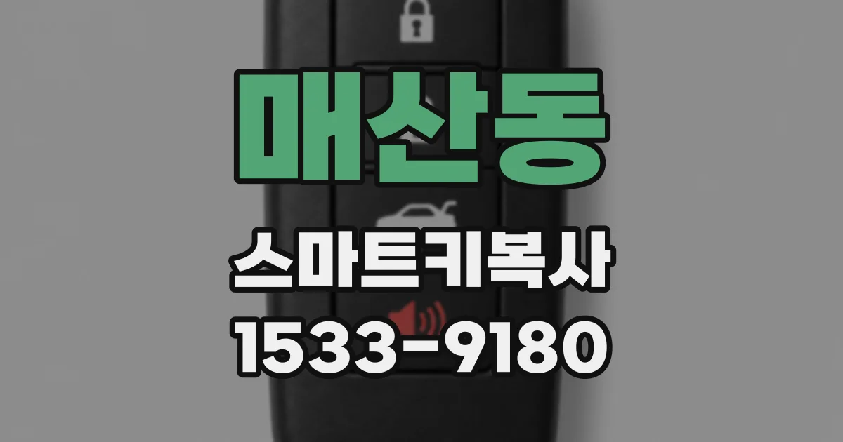 매산동 스마트키복사