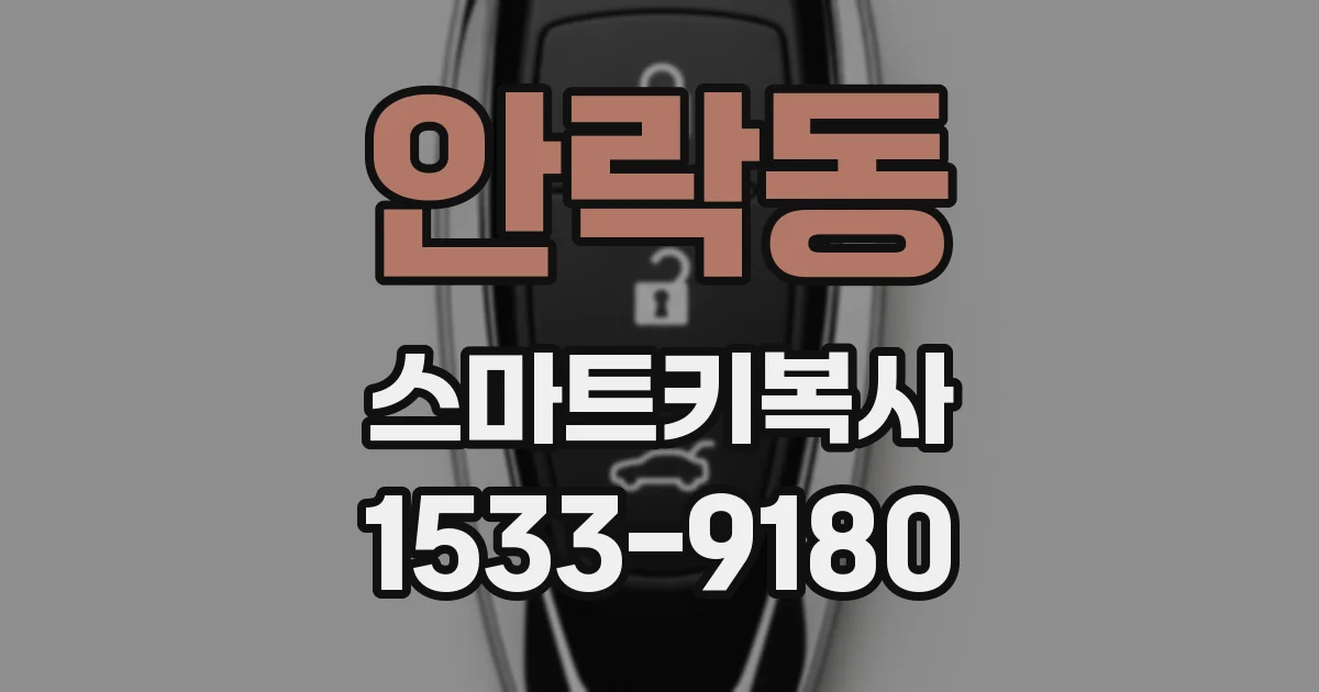 안락동 스마트키복사