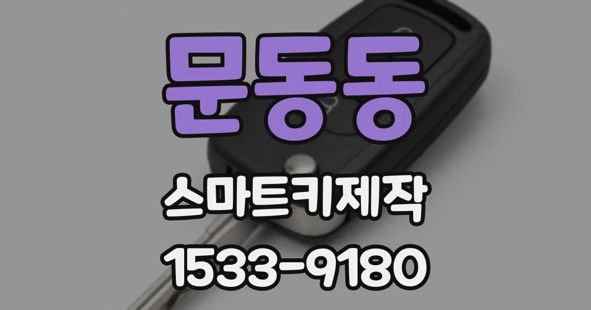 문동동 스마트키제작