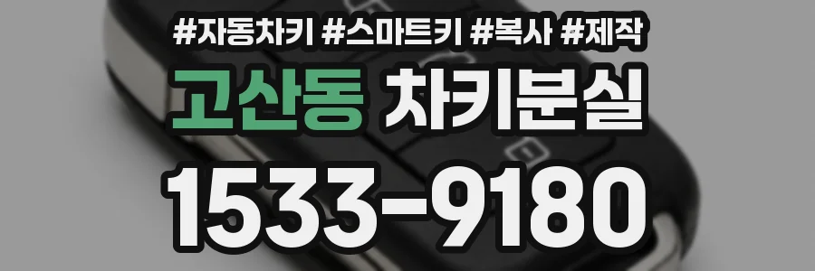 고산동 차키분실