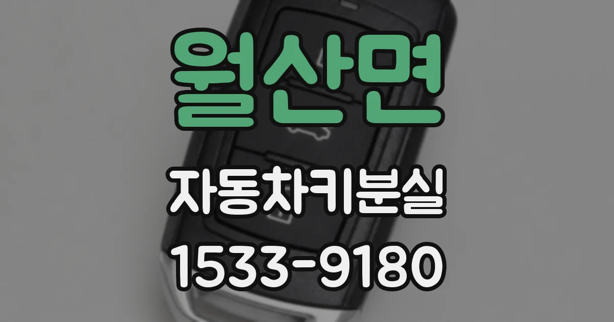 월산면 자동차키분실